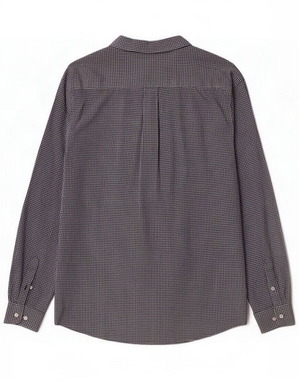 Izod Herreskjorte 2XL Navy Blue Gingham Cotton