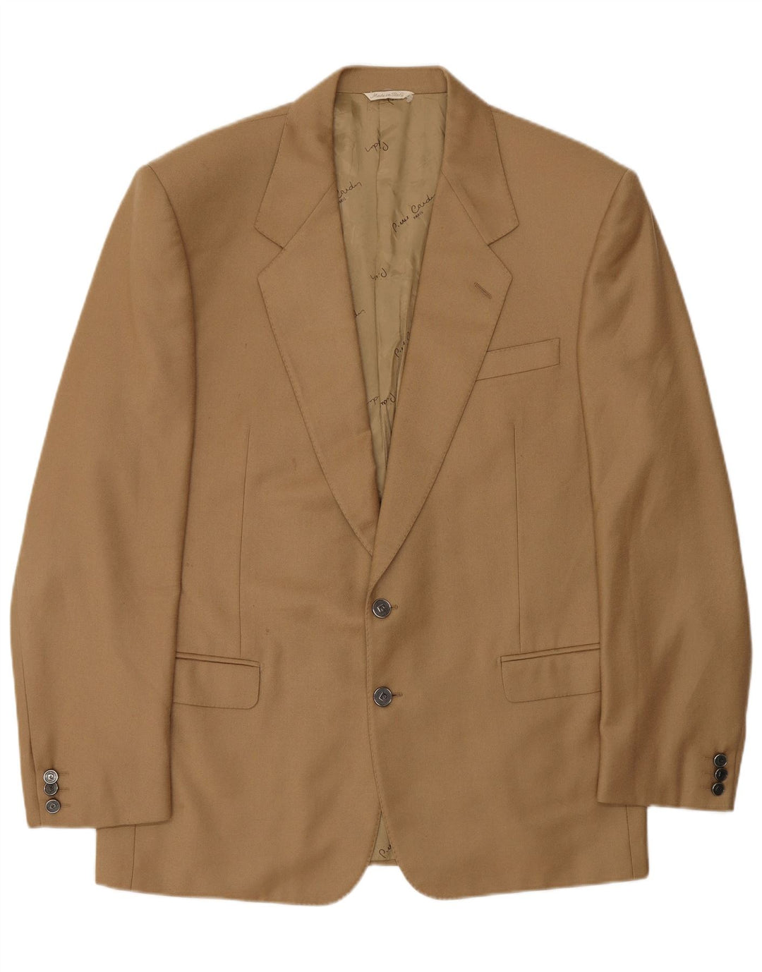 PIERRE CARDIN Herre 2-knaps blazerjakke UK 40 Large Beige