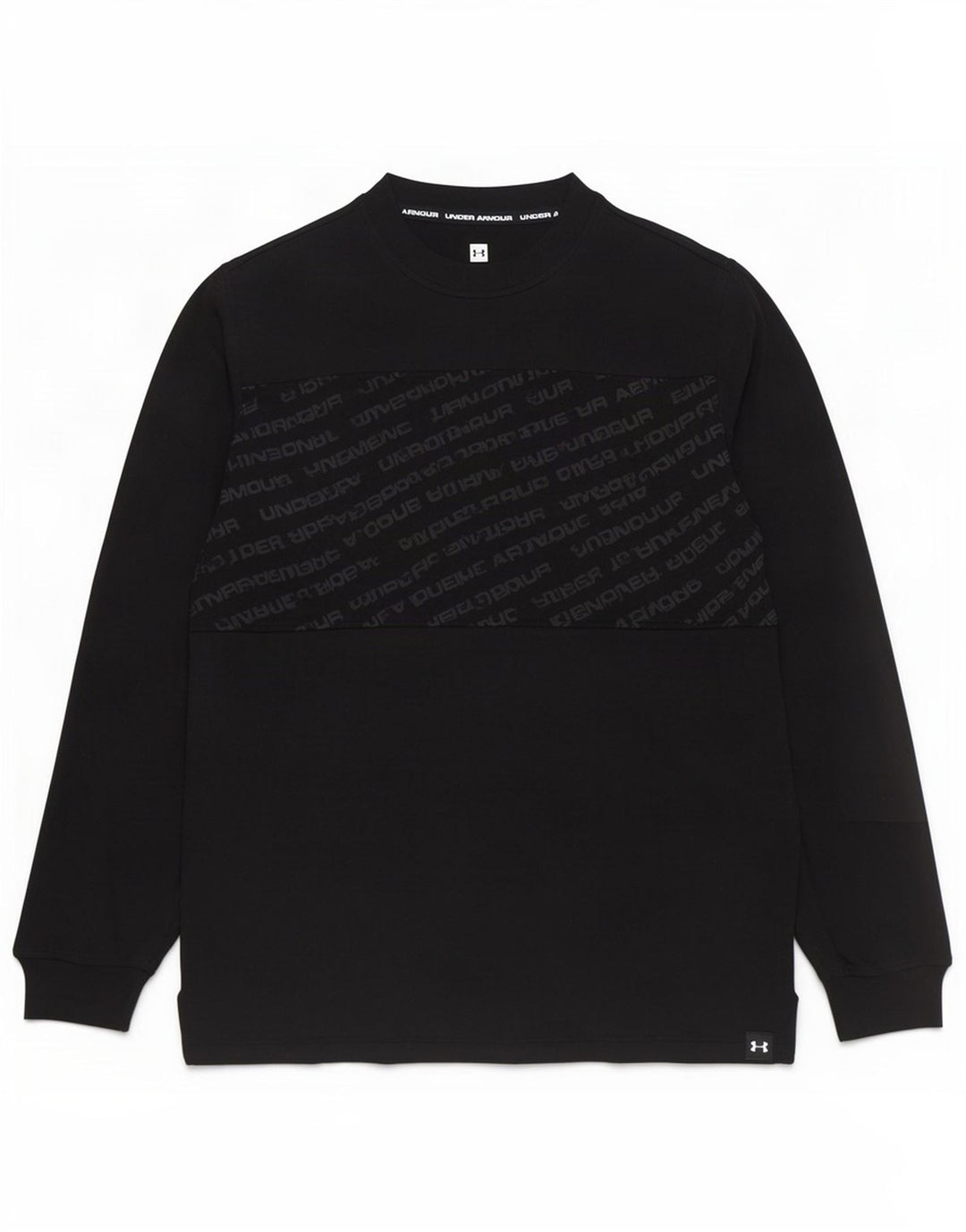 Under Armour Herre grafisk top Langærmet medium sort bomuld