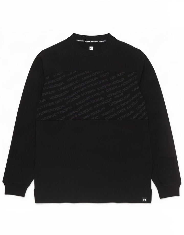 Under Armour Herre grafisk top Langærmet medium sort bomuld