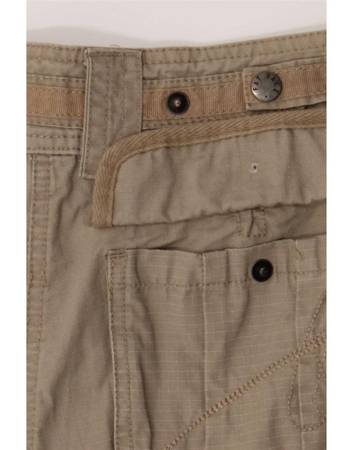 Fat Face Dame Cargo Shorts UK 12 Medium W30 Khaki Bomuld