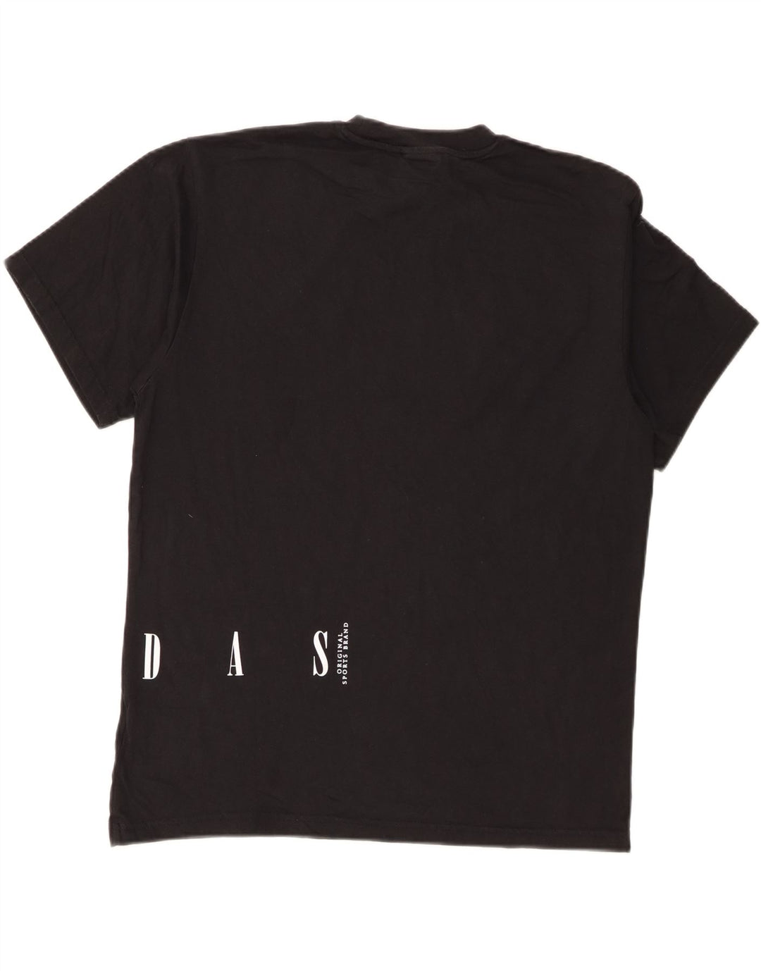 Adidas Grafisk T-shirt top til mænd, stor sort bomuld