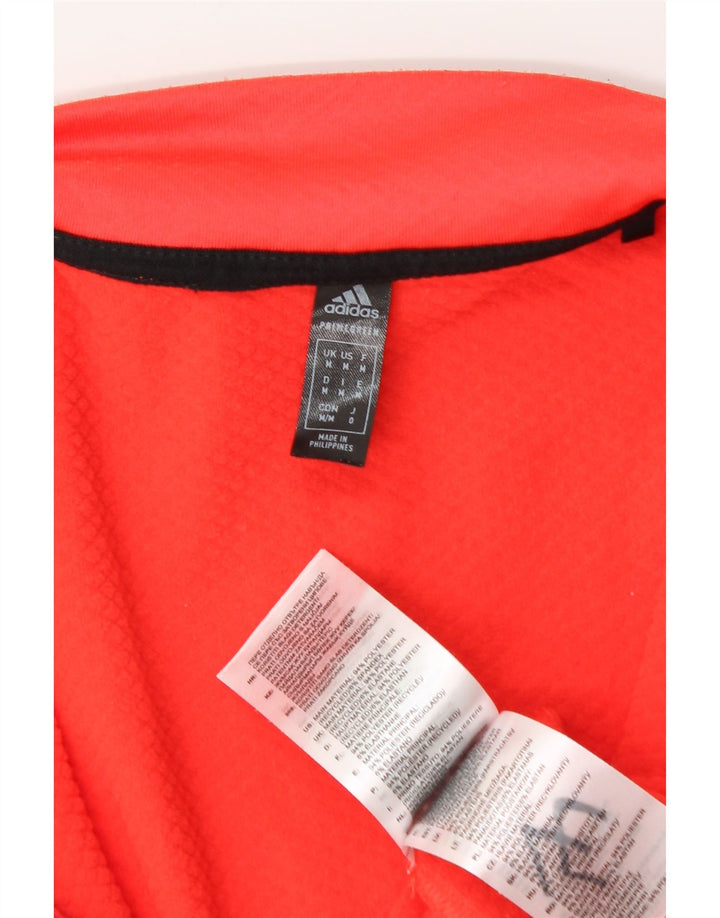 Adidas Herre grafisk lynlås trøje træningsdragt Top Medium Rød Polyester