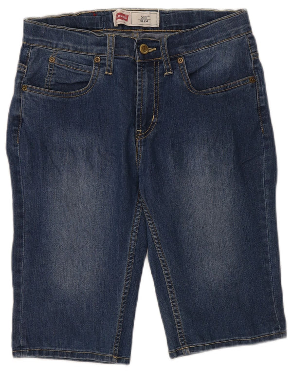 Levi's Boys 511 Slim Fit denimshorts 15-16 år W30 Blue Cotton