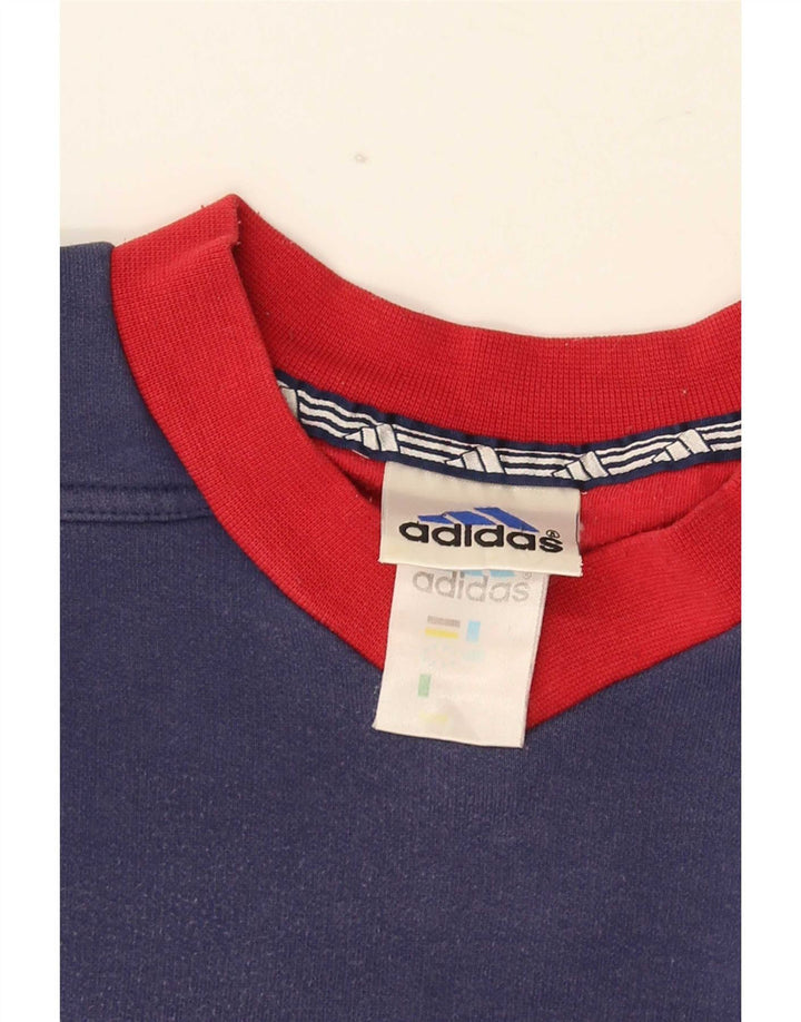 Adidas Sweatshirt-trøje til mænd Medium Marineblå Colourblock