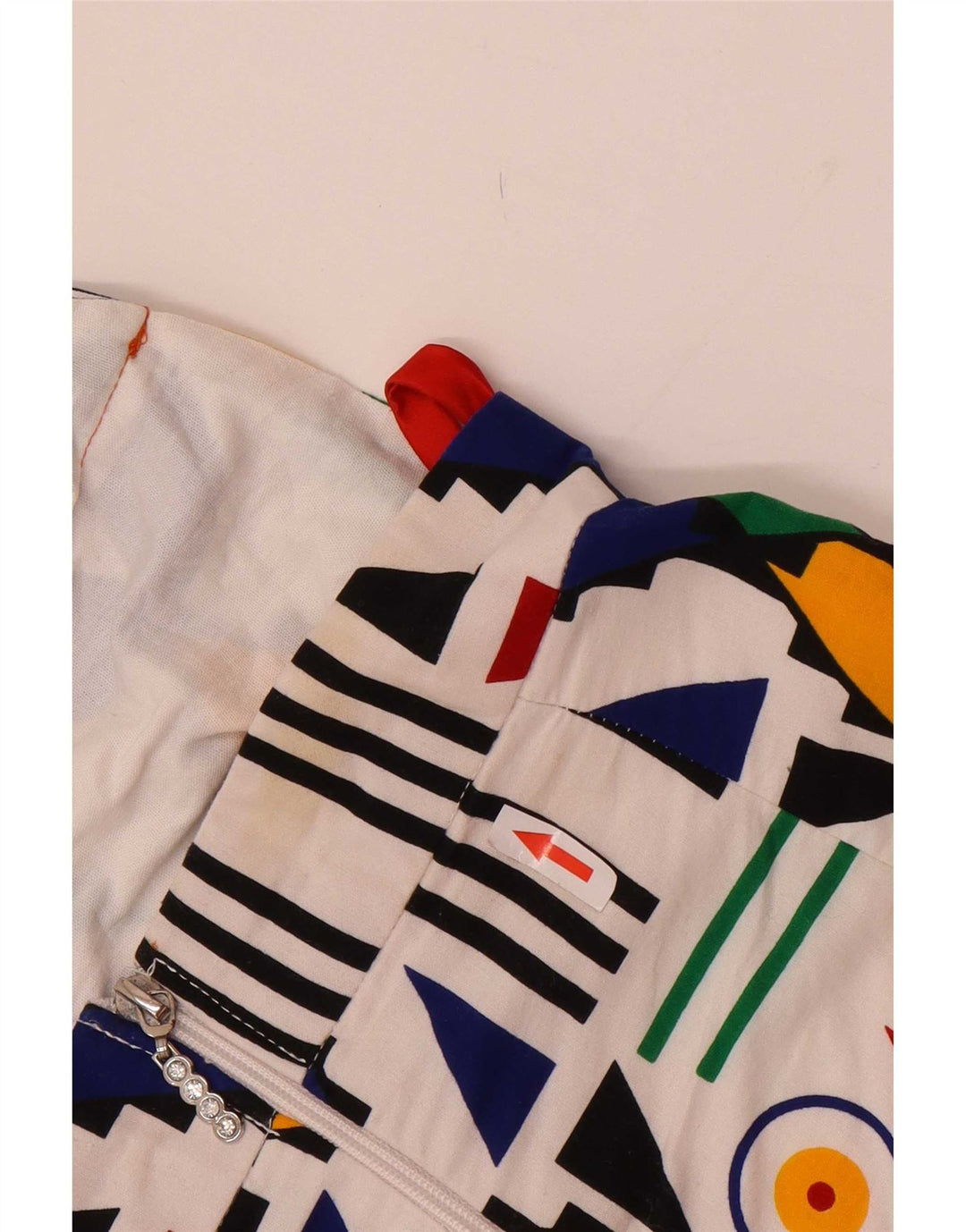 Vintage Kvinders Halter Dress UK 8 Small Multicolored Geometric