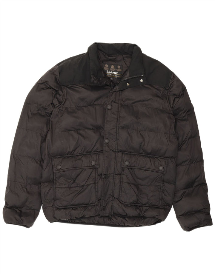 Barbour Polstret Herrejakke UK 40 Stor Sort Polyamid