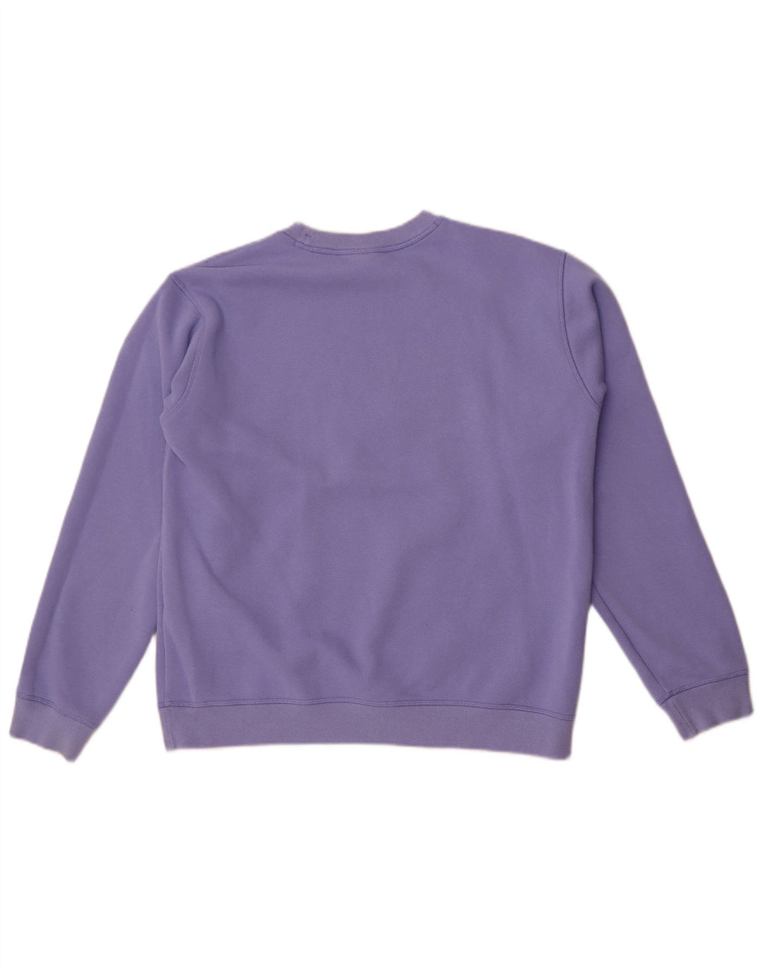 Champion Dame Grafisk Sweatshirt Jumper UK 14 Medium Lilla Bomuld