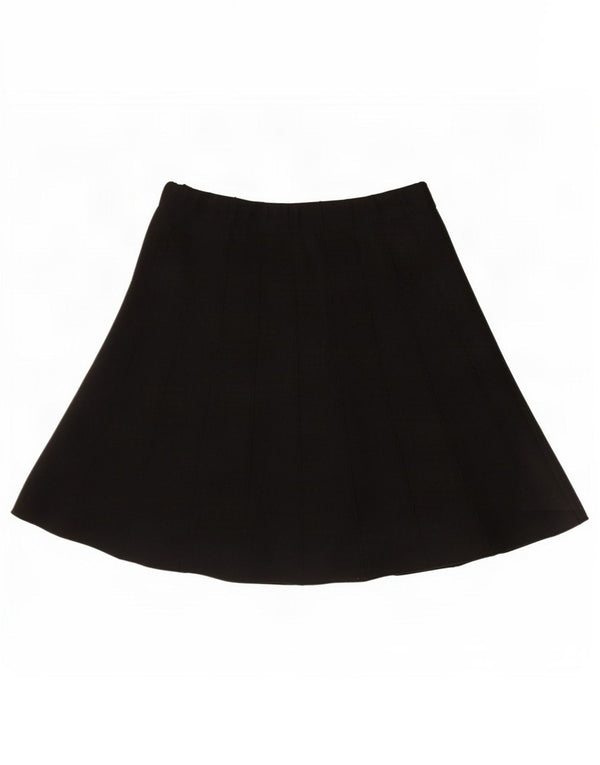Zara Dame A-Line nederdel Medium W28 Sort Viscose