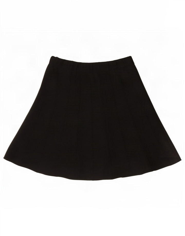 Zara Dame A-Line nederdel Medium W28 Sort Viscose