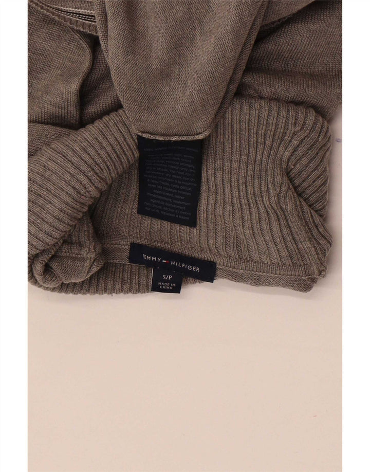 Tommy Hilfiger Dame Rullehals Sweater UK 10 Small Grey Flecked