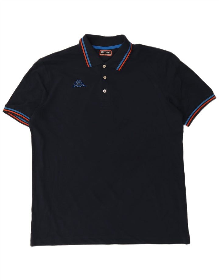 Kappa herre poloshirt 2XL sort bomuld