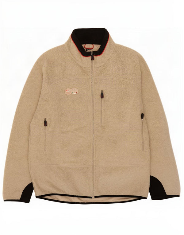 Fila Herre Fleecejakke UK 44 2XL Beige Colourblock Polyester