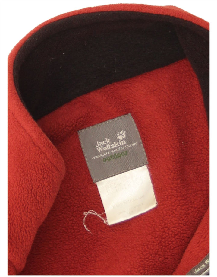 Jack Wolfskin Herre Liner Fleece Jakke UK 42 XL Rød Polyester