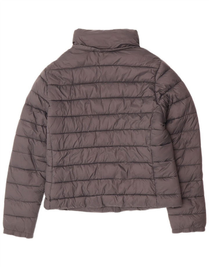 Superdry polstret jakke til kvinder UK 16 Stor grå nylon