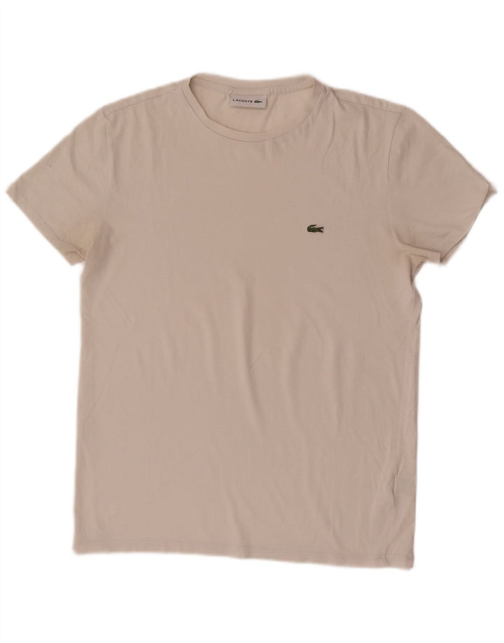 Lacoste Herre T-Shirt Top Lille Hvid Bomuld