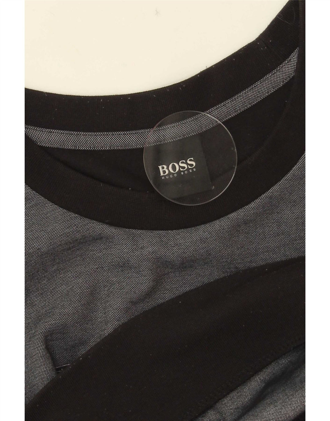 Hugo Boss Herre grafisk sweatshirt Jumper Medium Grå Colourblock Bomuld