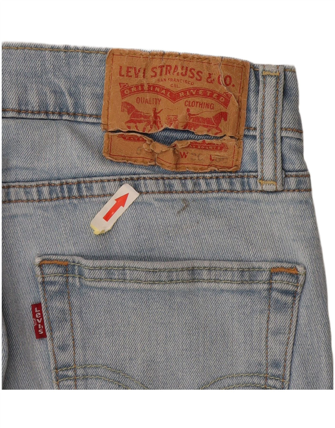 Levi's Straight Jeans til mænd W30 L29 Blå