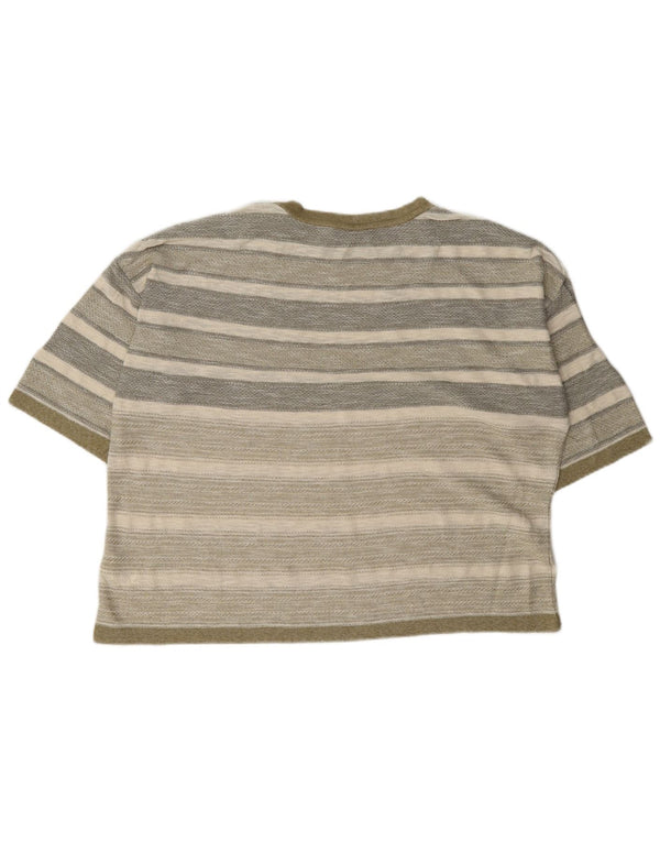 Marks & Spencer T-shirt top til kvinder UK 18 XL flerfarvet stribet bomuld