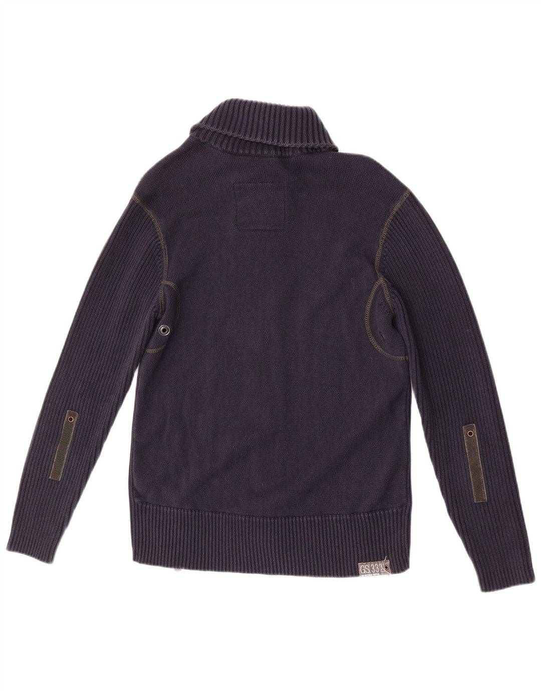 G-Star Herre 3301 Cardigan Sweater Stor Marineblå Bomuld
