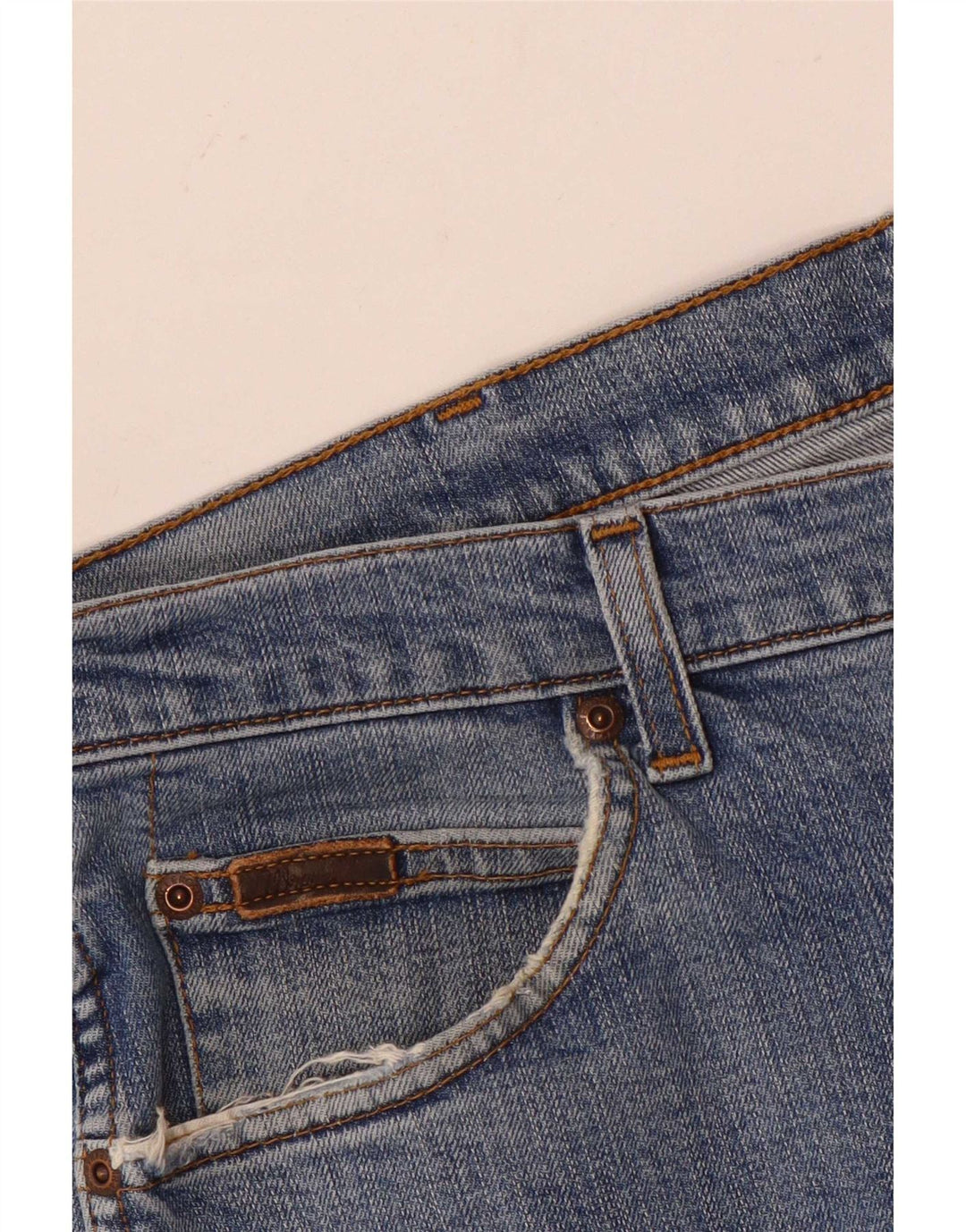 Wrangler Herre Texas Stretch Straight Jeans W36 L30 Blå Bomuld