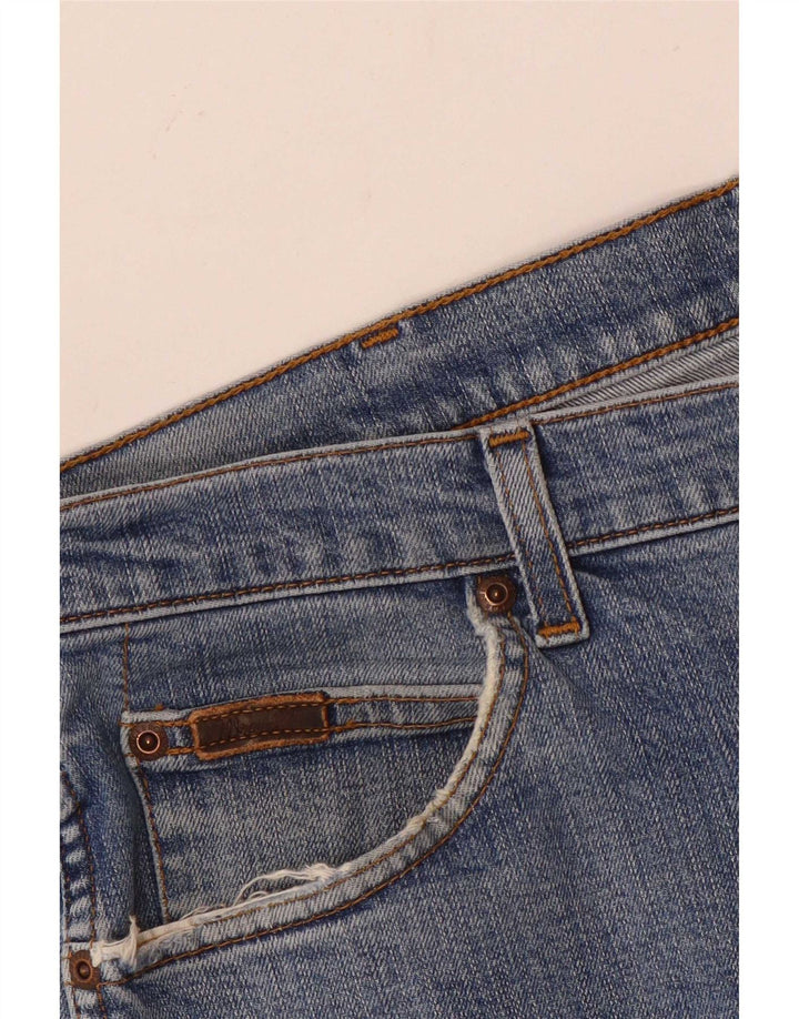 Wrangler Herre Texas Stretch Straight Jeans W36 L30 Blå Bomuld