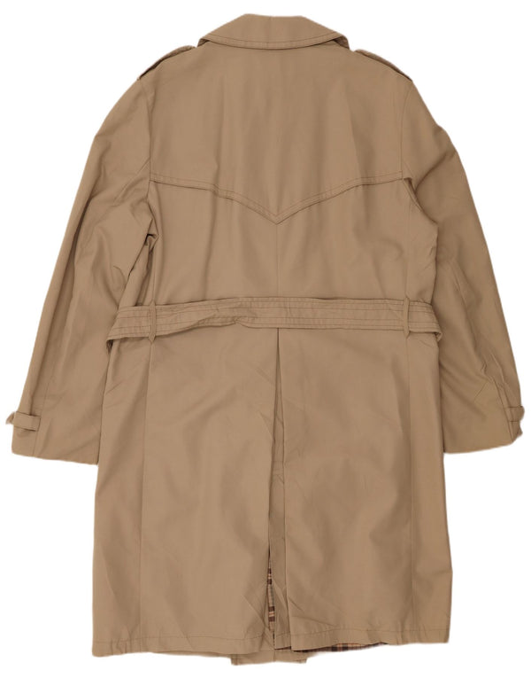 VINTAGE Trench Coat til mænd UK 40 Large Beige Polyester