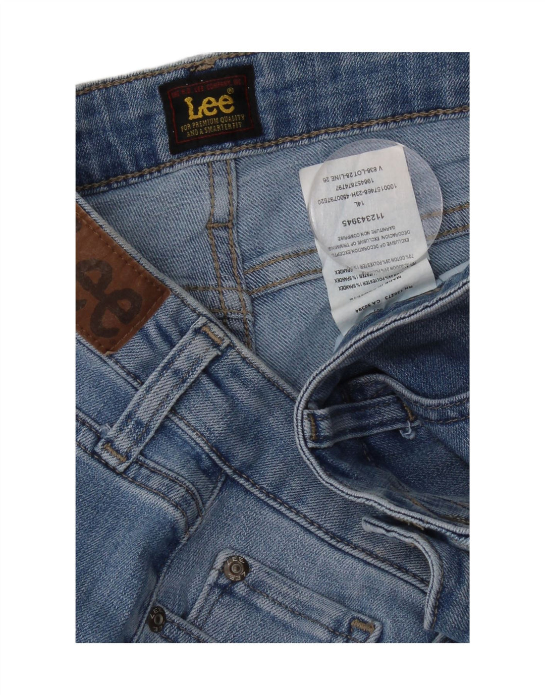 LEE Womens Slim Jeans US 14 XL W36 L31 Blue Cotton