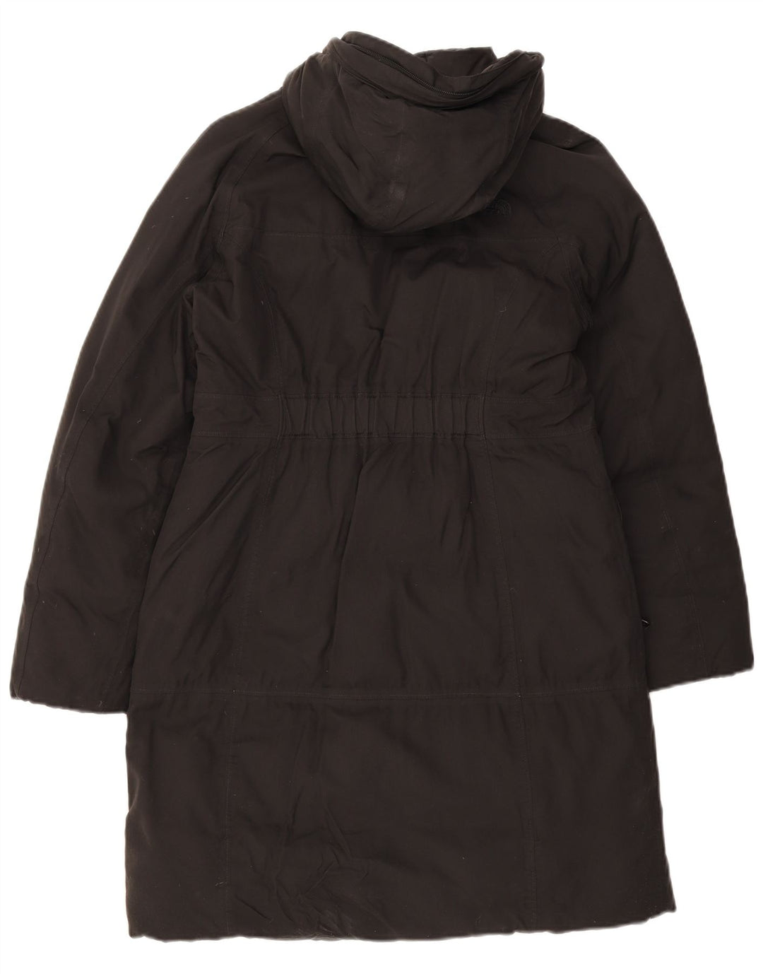 The North Face Dame Hooded Parka Jacket UK 14 Medium Black Nylon