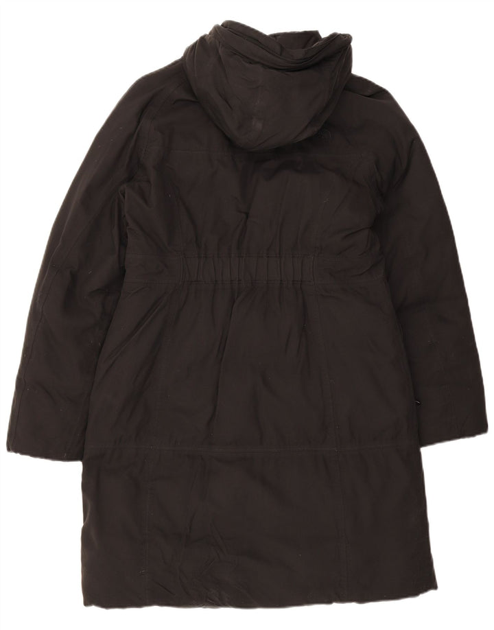 The North Face Dame Hooded Parka Jacket UK 14 Medium Black Nylon