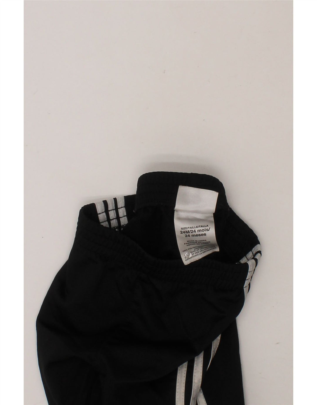 ADIDAS Baby Boys Tracksuit Trousers 18-24 Months  Black Polyester Vintage Adidas and Second-Hand Adidas from Messina Hembry 