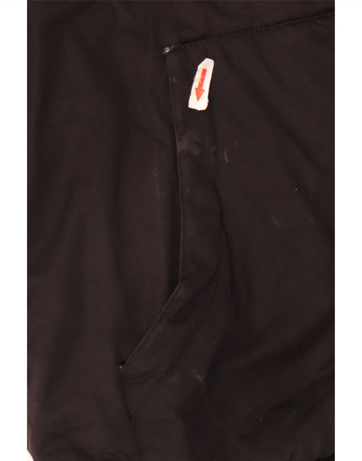 Zara Herre hættepolstret jakke UK 38 Medium Sort Polyester