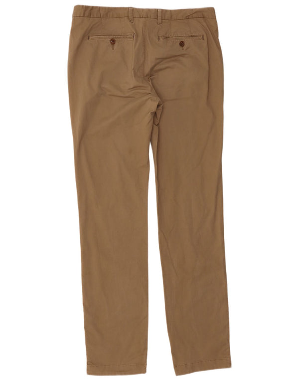 Ted Baker Straight Chino Bukser til mænd W36 L36 Beige Bomuld