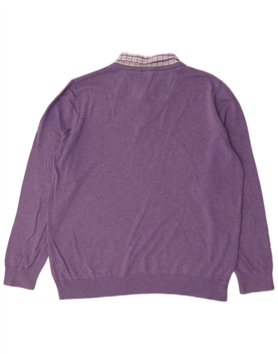 Marks & Spencer Herre V-hals sweater Stor lilla bomuld