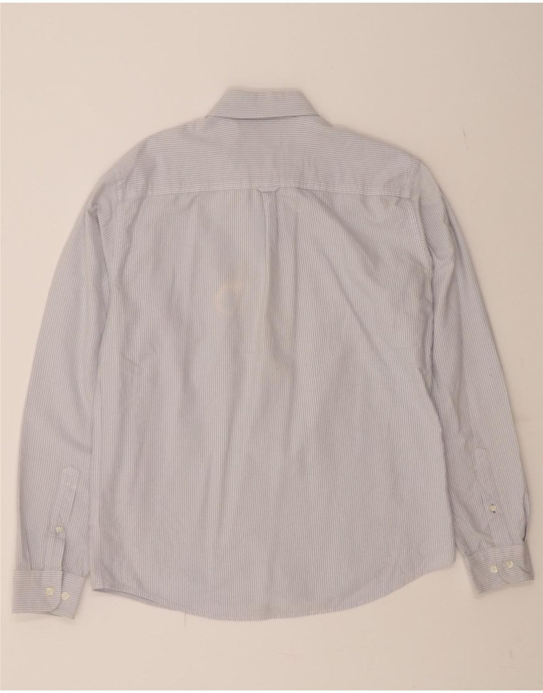TIMBERLAND Mens Slim Fit Shirt Medium Blue Pinstripe Cotton Vintage Timberland and Second-Hand Timberland from Messina Hembry 