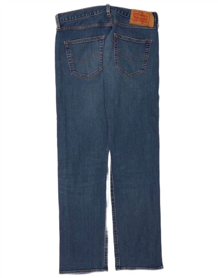 Levi's Herre 501 lige jeans W32 L32 blå bomuld