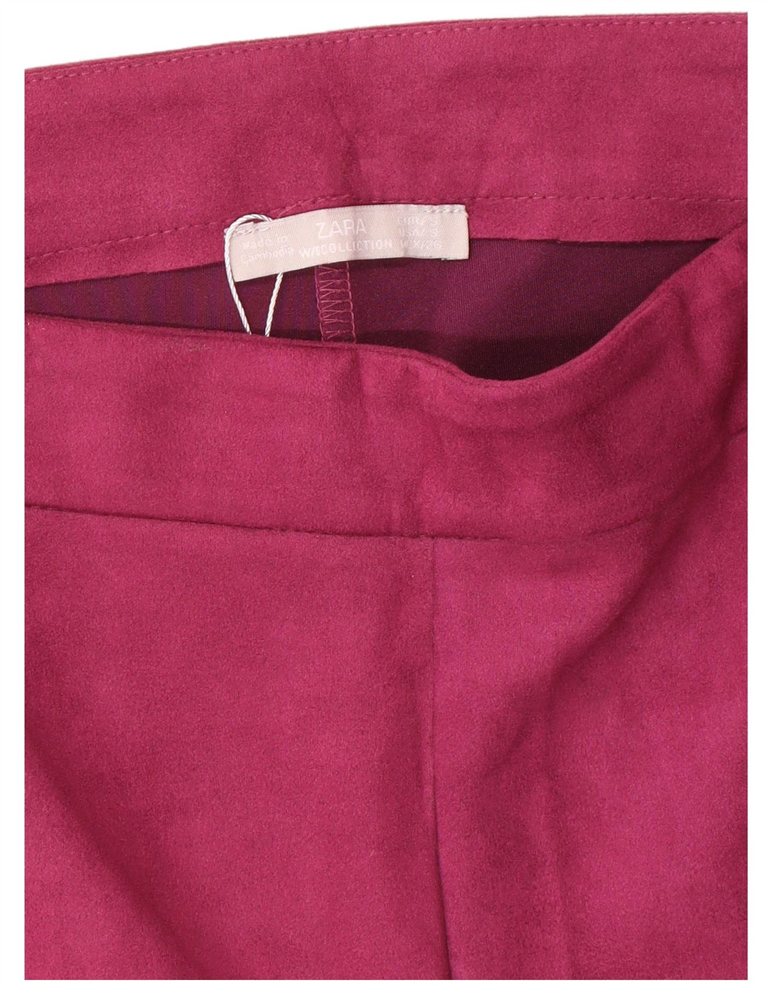 Zara Casual Shorts til kvinder Small W26 Pink Polyester