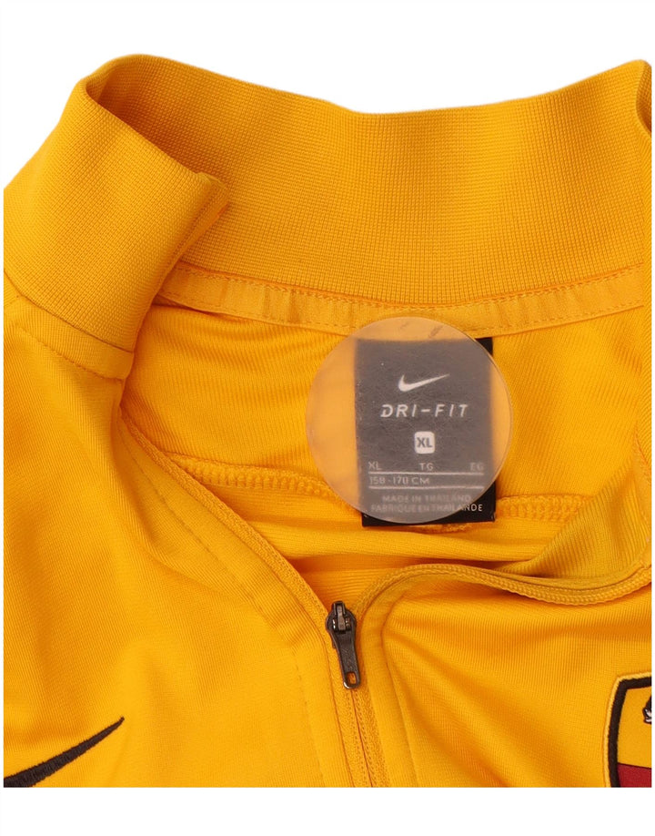 Nike Boys Roma grafisk træningsdragt topjakke 13-14 år XL Gul polyester