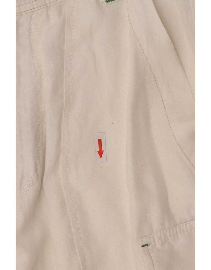 Energie Herre Cargo Shorts W31 Medium Hvid Linned