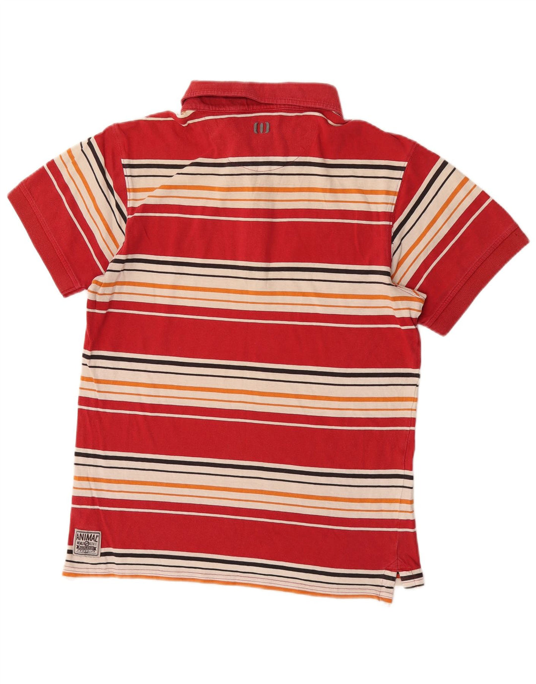 Animal Herre poloshirt Medium rødstribet bomuld