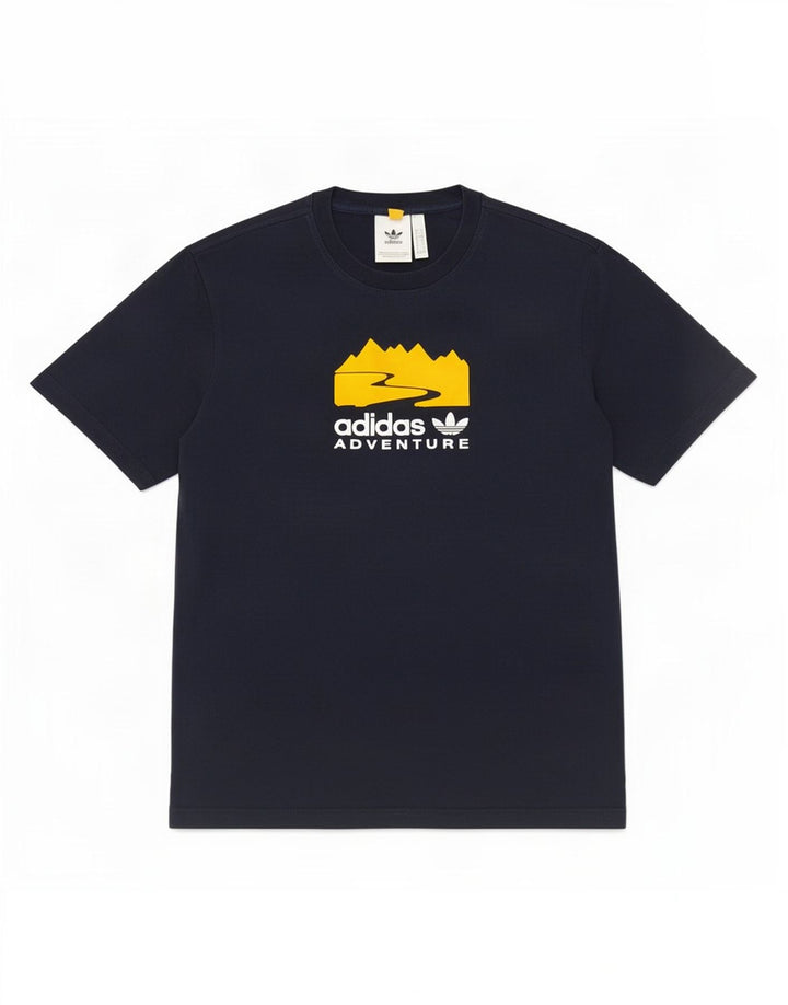 Adidas Grafisk T-shirt top til mænd, lille marineblå