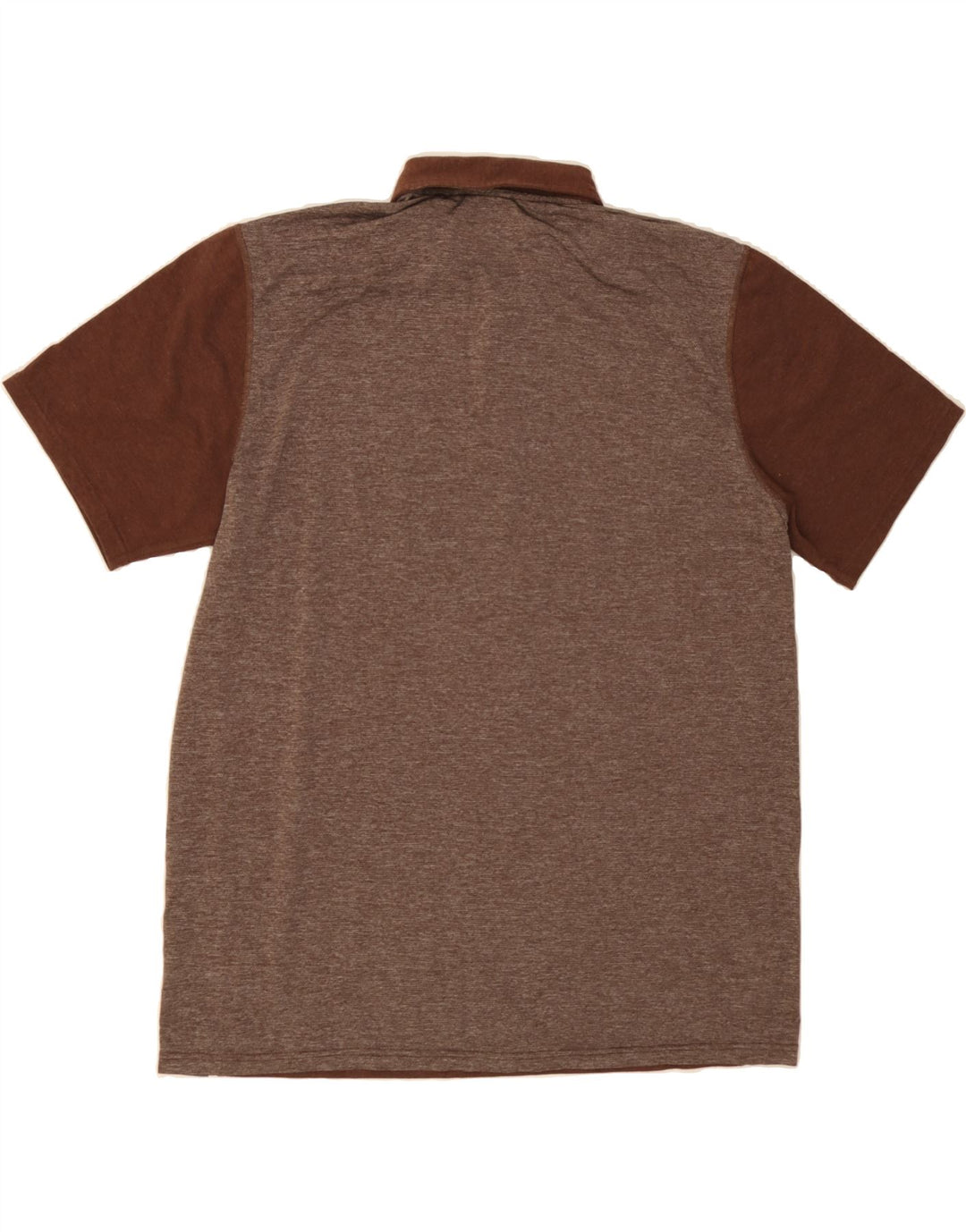 EDDIE BAUER Mens Polo Shirt XL Brown Colourblock Cotton Vintage Eddie Bauer and Second-Hand Eddie Bauer from Messina Hembry 