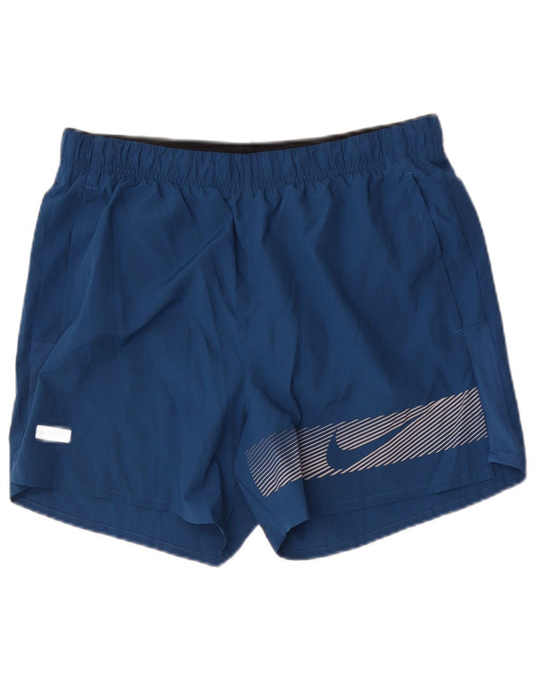 Nike Herre Dri Fit grafiske sportsshorts Medium marineblå polyester