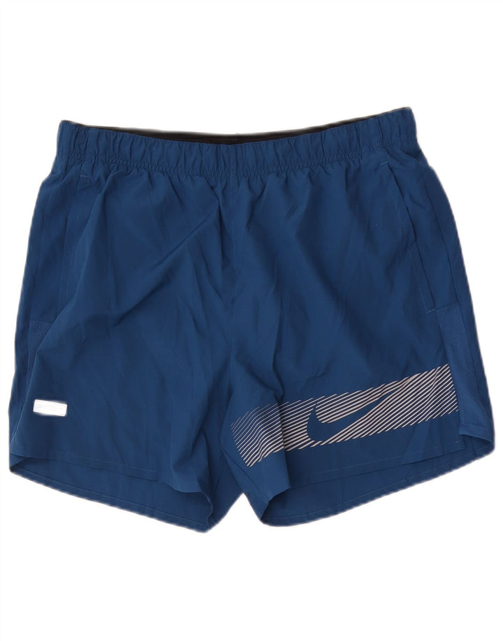 Nike Herre Dri Fit grafiske sportsshorts Medium marineblå polyester