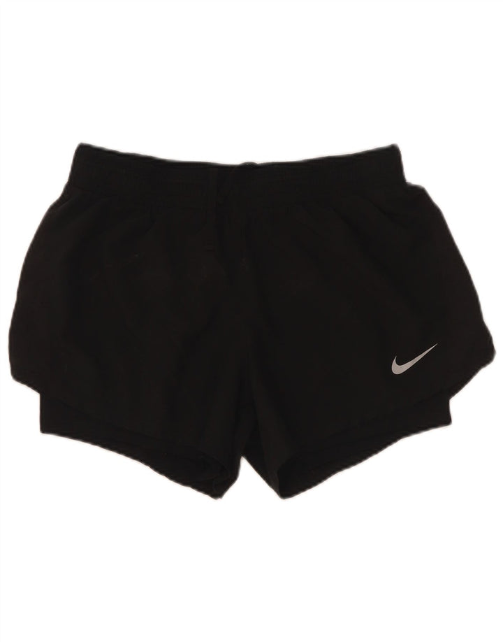 Nike sportsshorts til kvinder UK 12 medium sort polyester