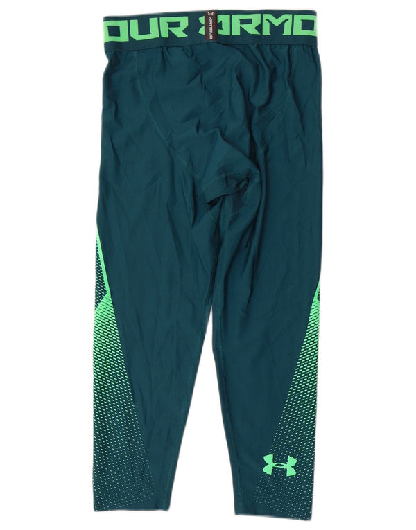 Under Armour Herre Compression Graphic Capri Leggings Medium Green Geometric