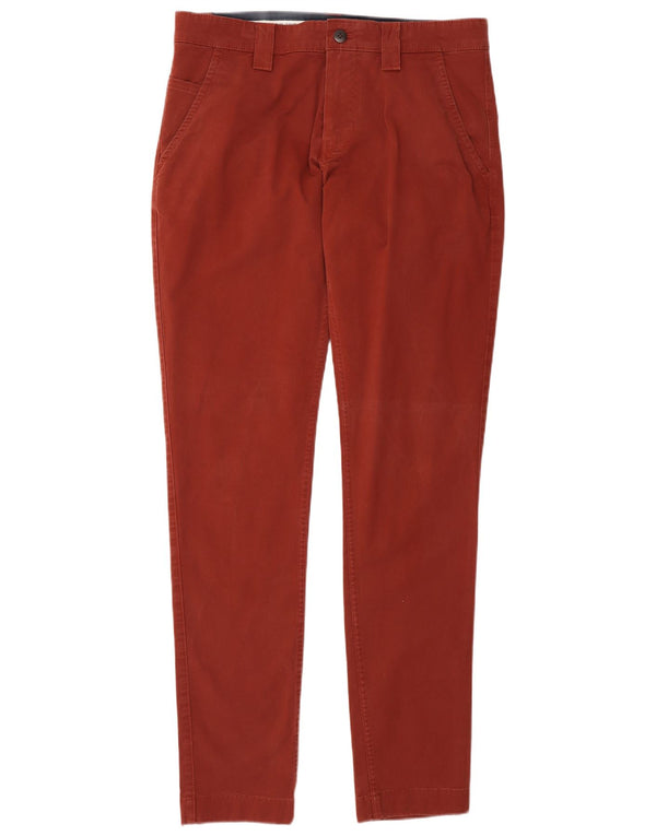 Tommy Hilfiger Herre Slim Chino Bukser W32 L34 Rød Bomuld