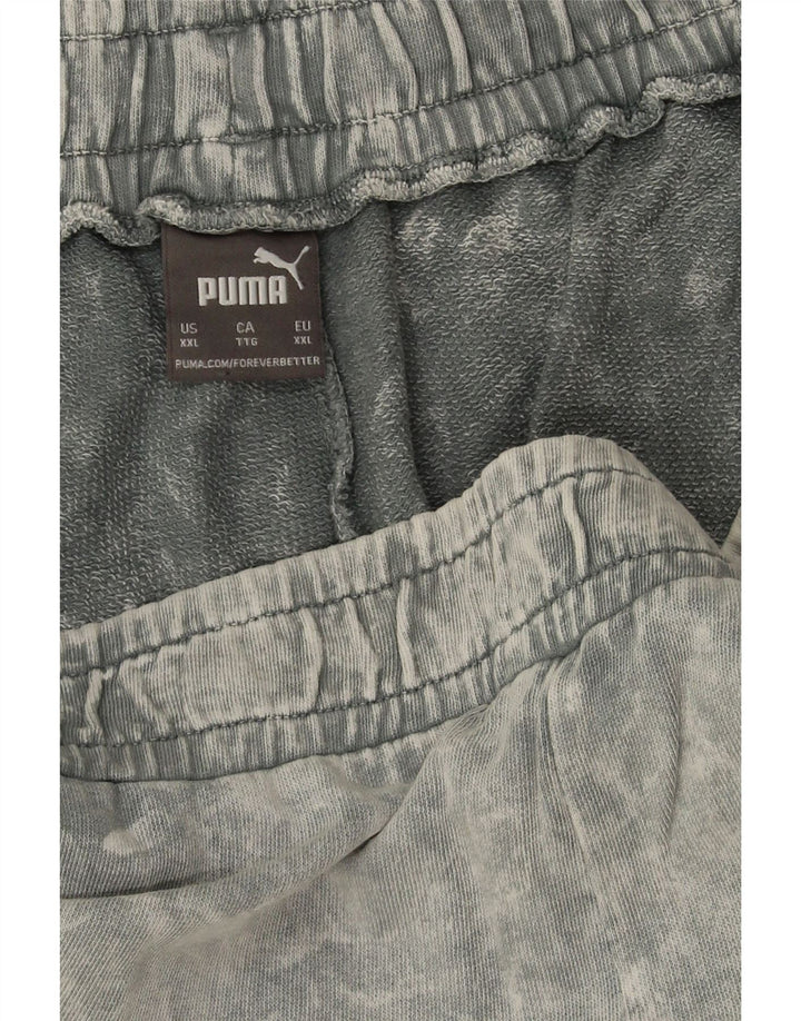 Puma Herre Sportshorts 2XL Grå Tie Dye Bomuld