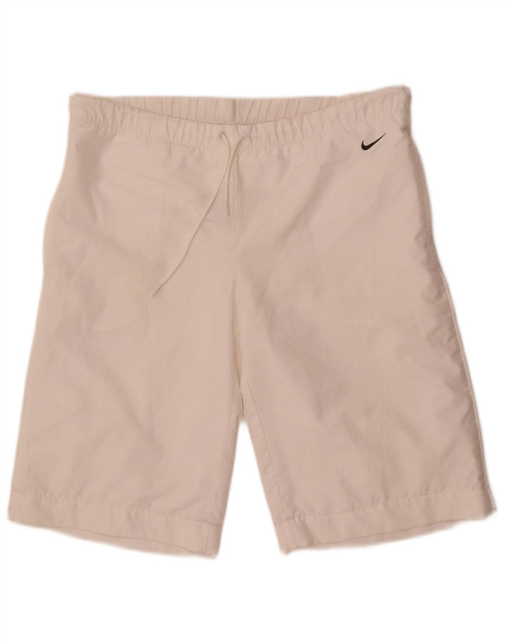 Nike sportsshorts til kvinder UK 14/16 Large White Polyester