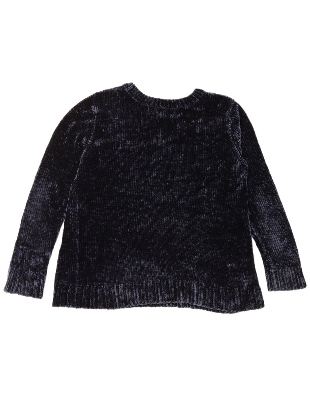 ORVIS Dame sweater med rund hals DK 16 Stor marineblå polyester